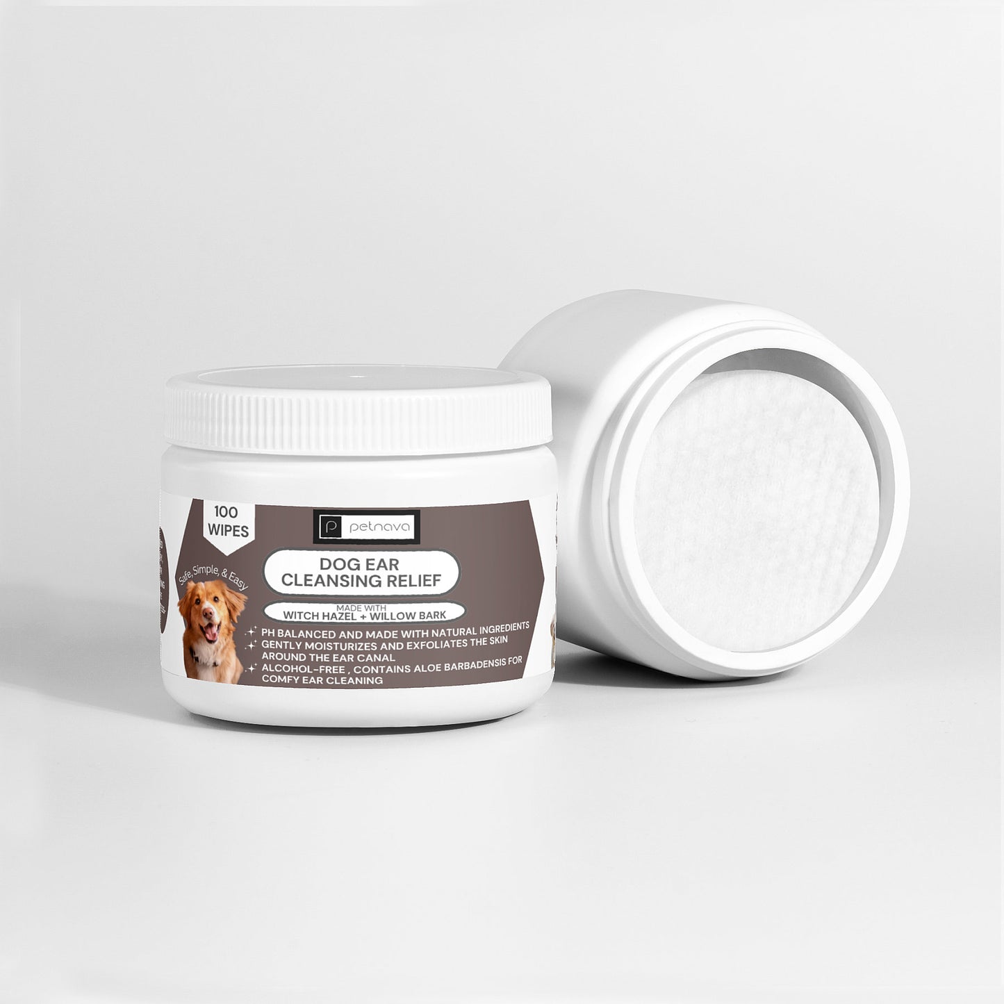 Ear Cleansing Relief Wipes for Dogs