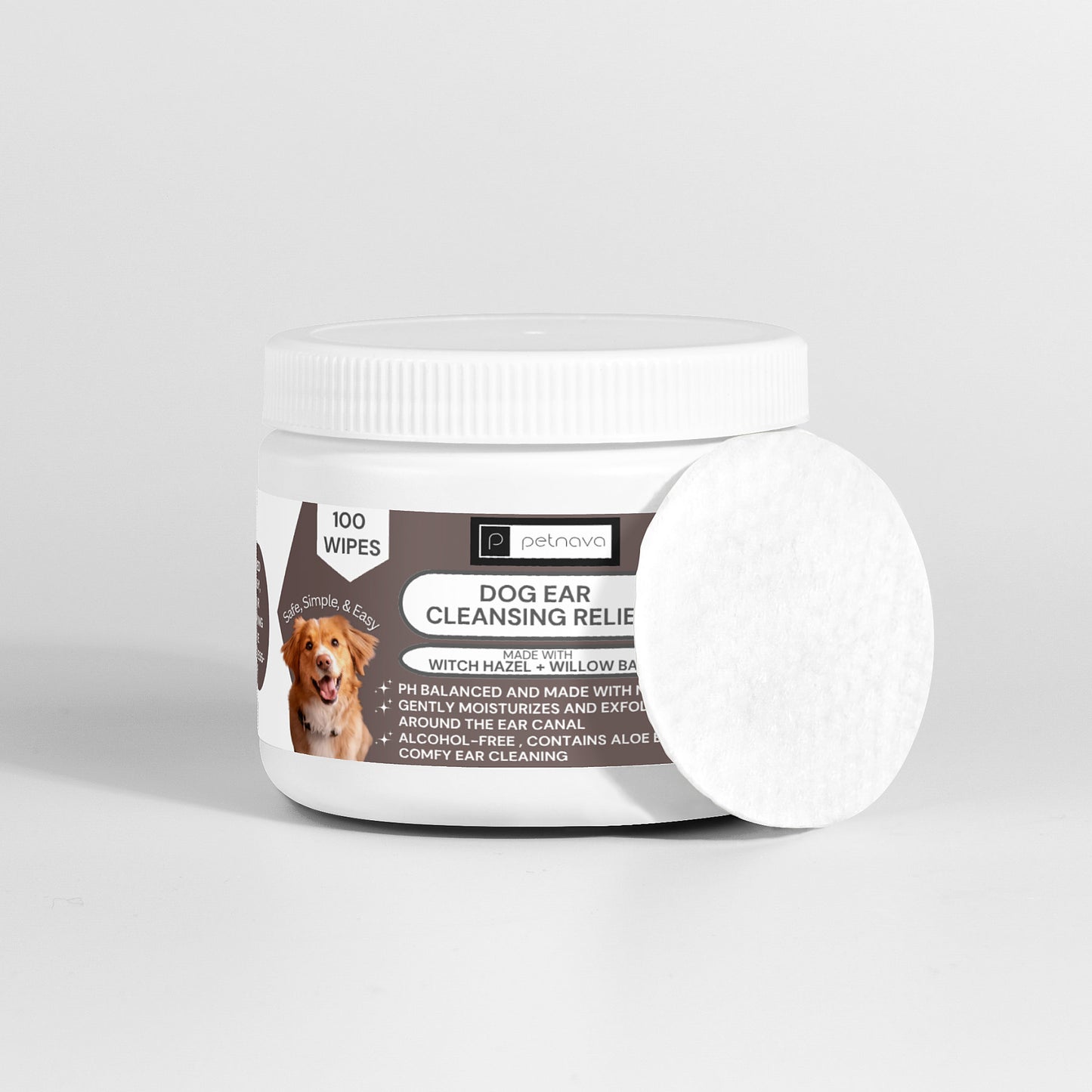 Ear Cleansing Relief Wipes for Dogs