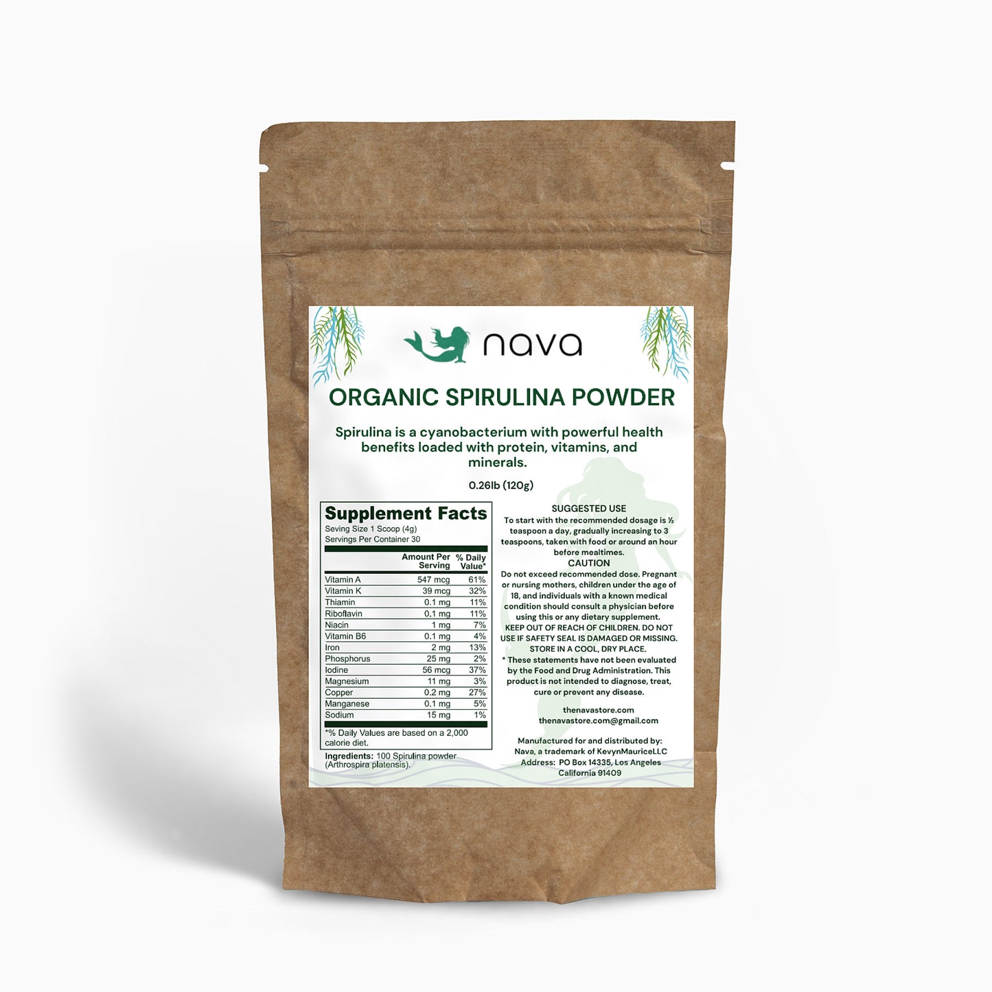 Organic Spirulina Powder