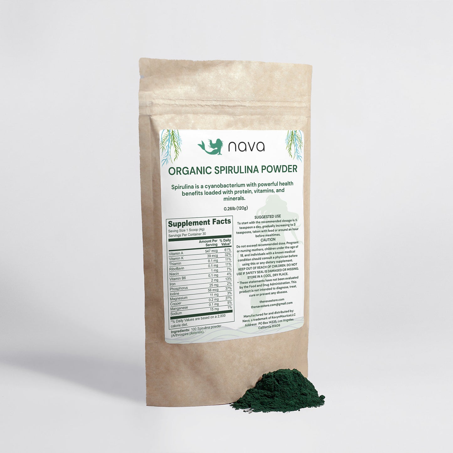 Organic Spirulina Powder