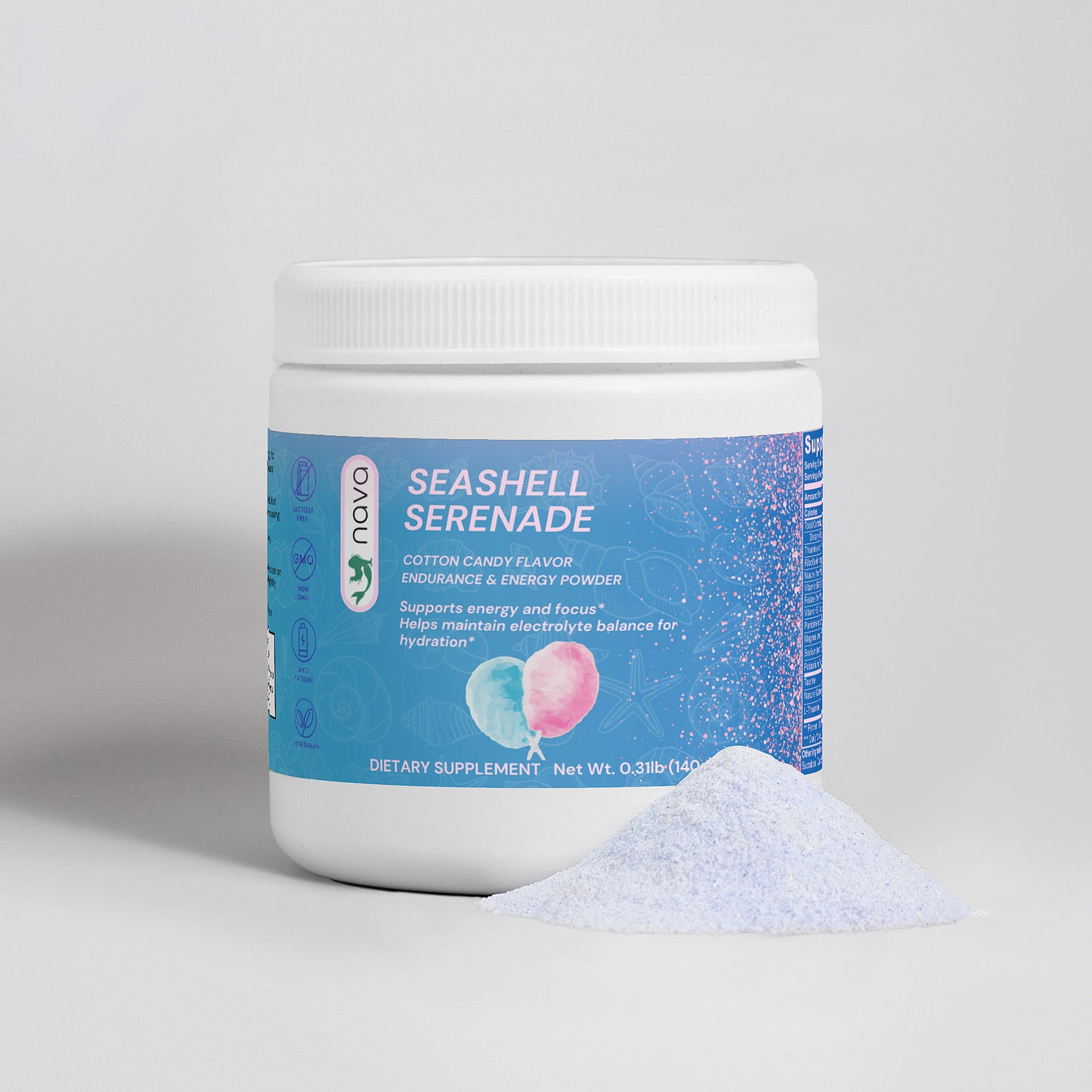 Energy Powder (Cotton Candy) | Seashell Serenade